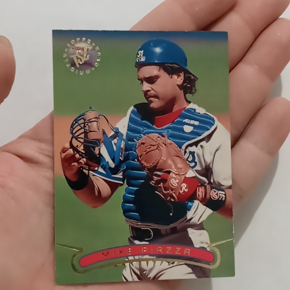 1996 STADIUM CLUB #442 MIKE PIAZZA - Picture 4 of 7